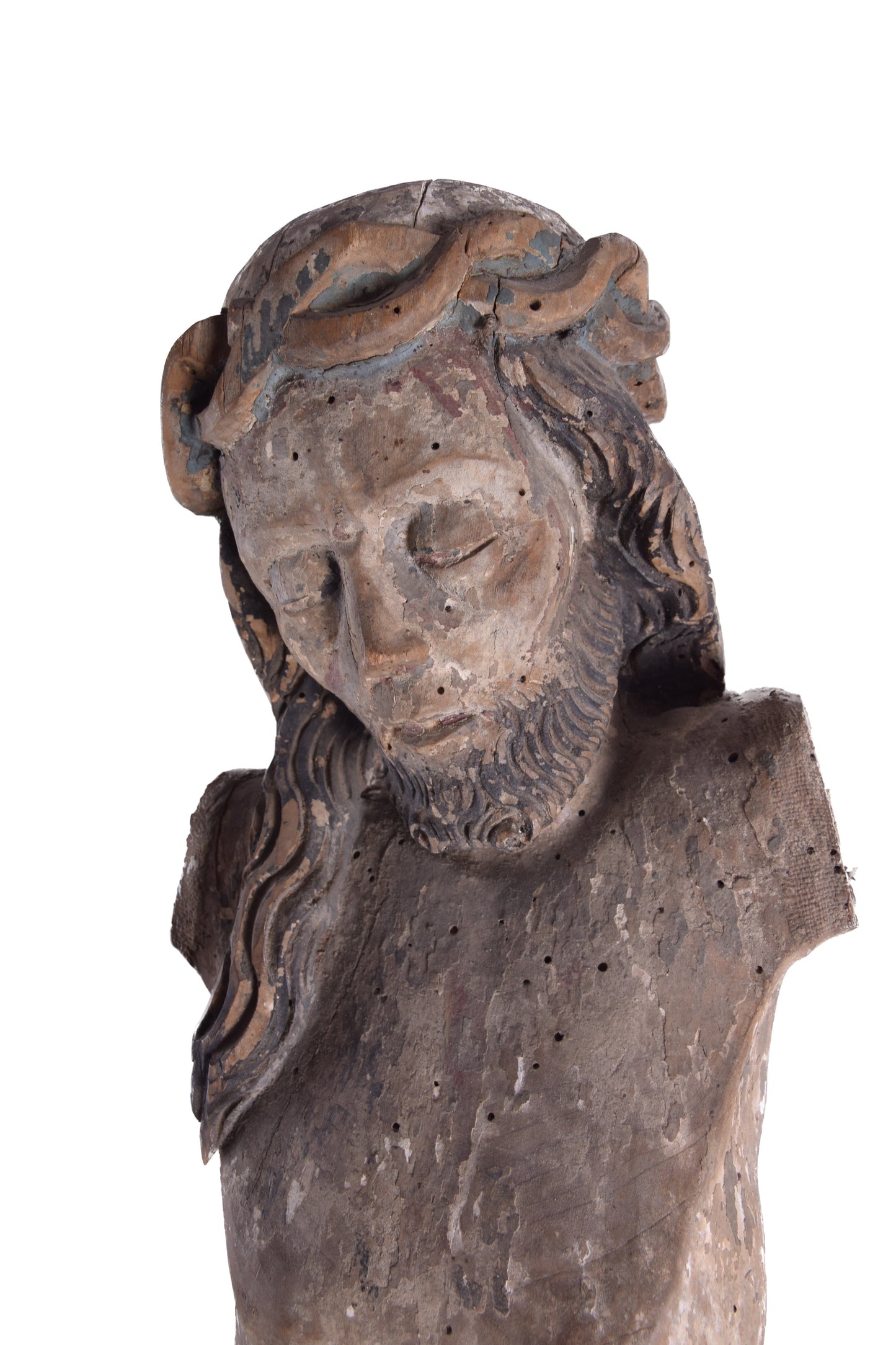 Chrystus Ukrzyżowany (Corpus Christi) Drewno XVI/XVII wiek 70 cm