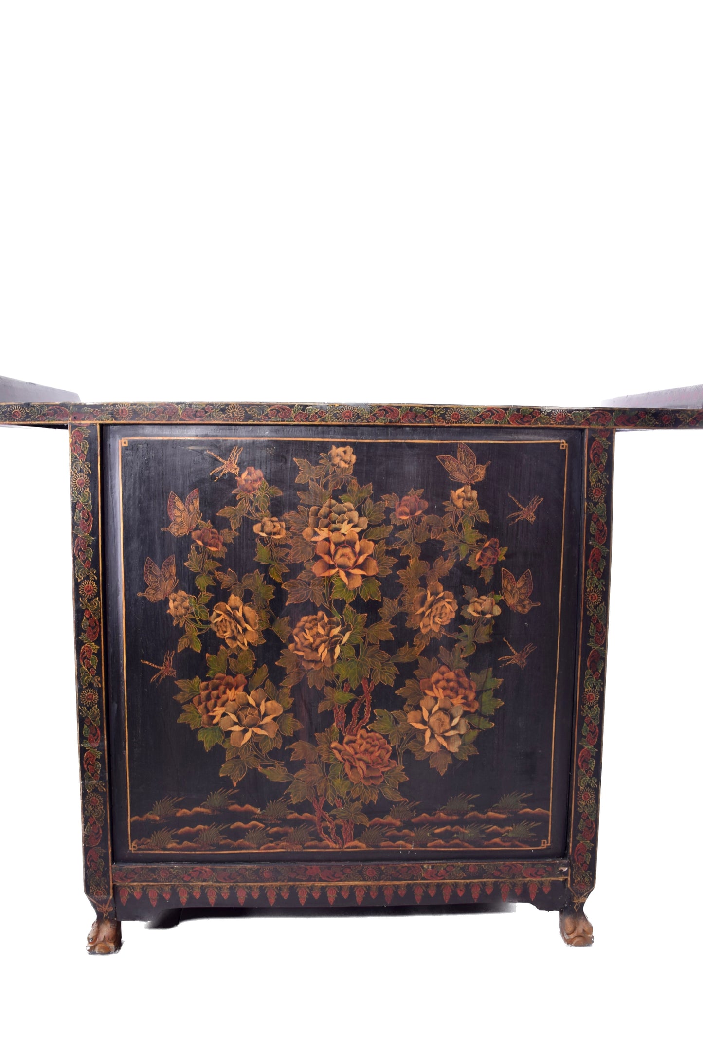 Sztuka Chin komoda bogato malowana ze wszystkich stron 110x80-85x51 cm