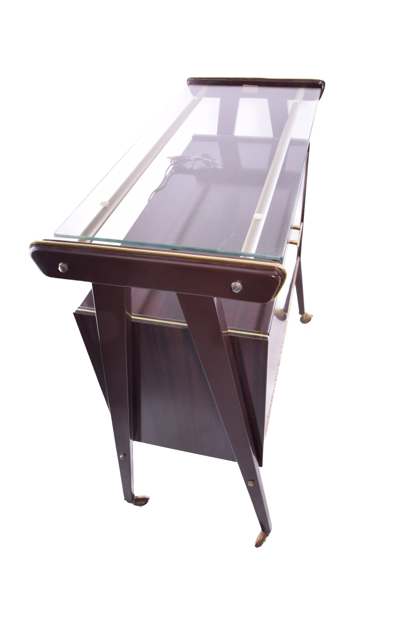 Barek RAMA podświetlany Włochy Mid-Century Modern lata 50./60. 80x84x42 cm