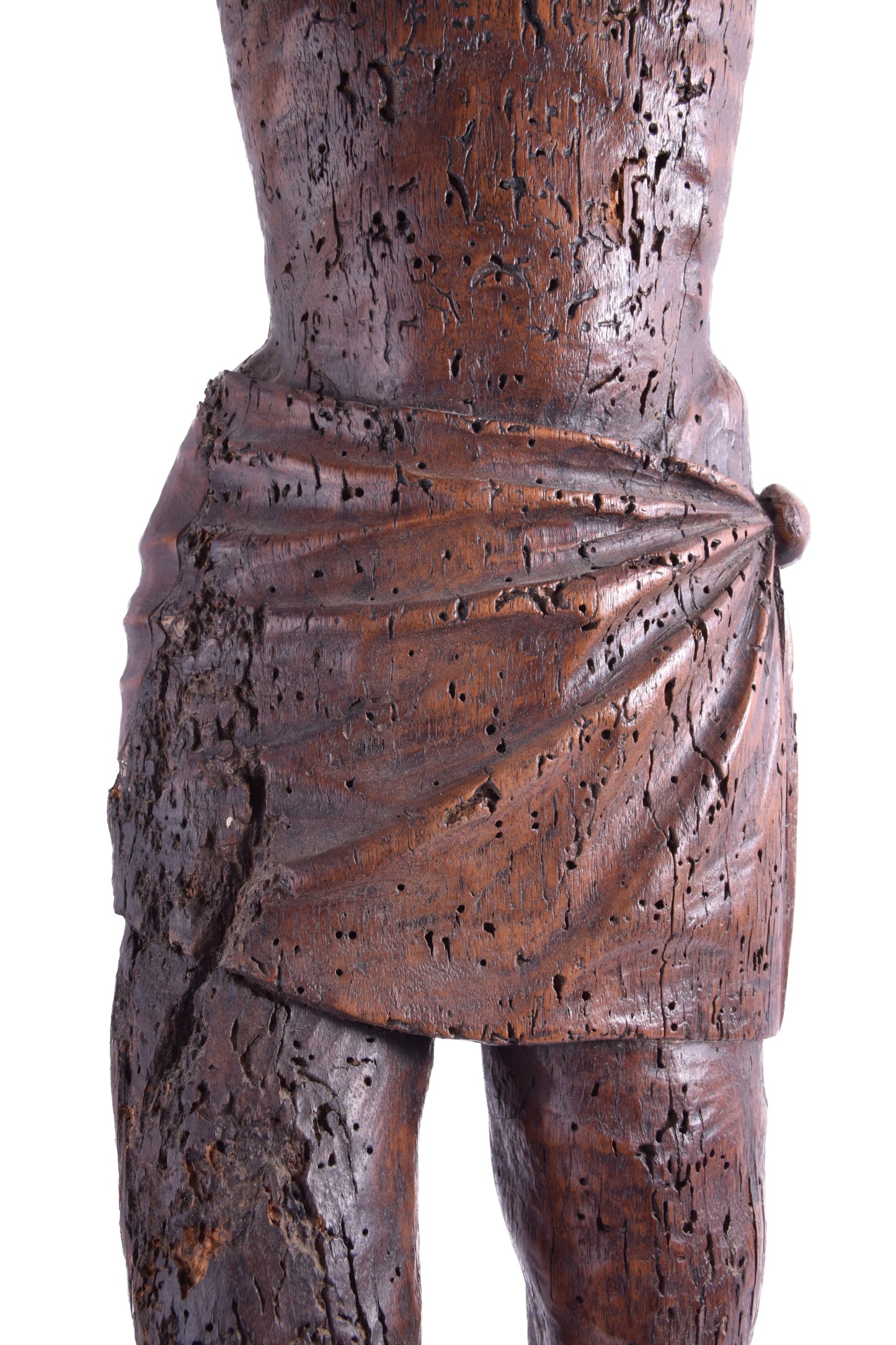 Chrystus Ukrzyżowany Corpus Christi dąb XVII w wys. 80 cm
