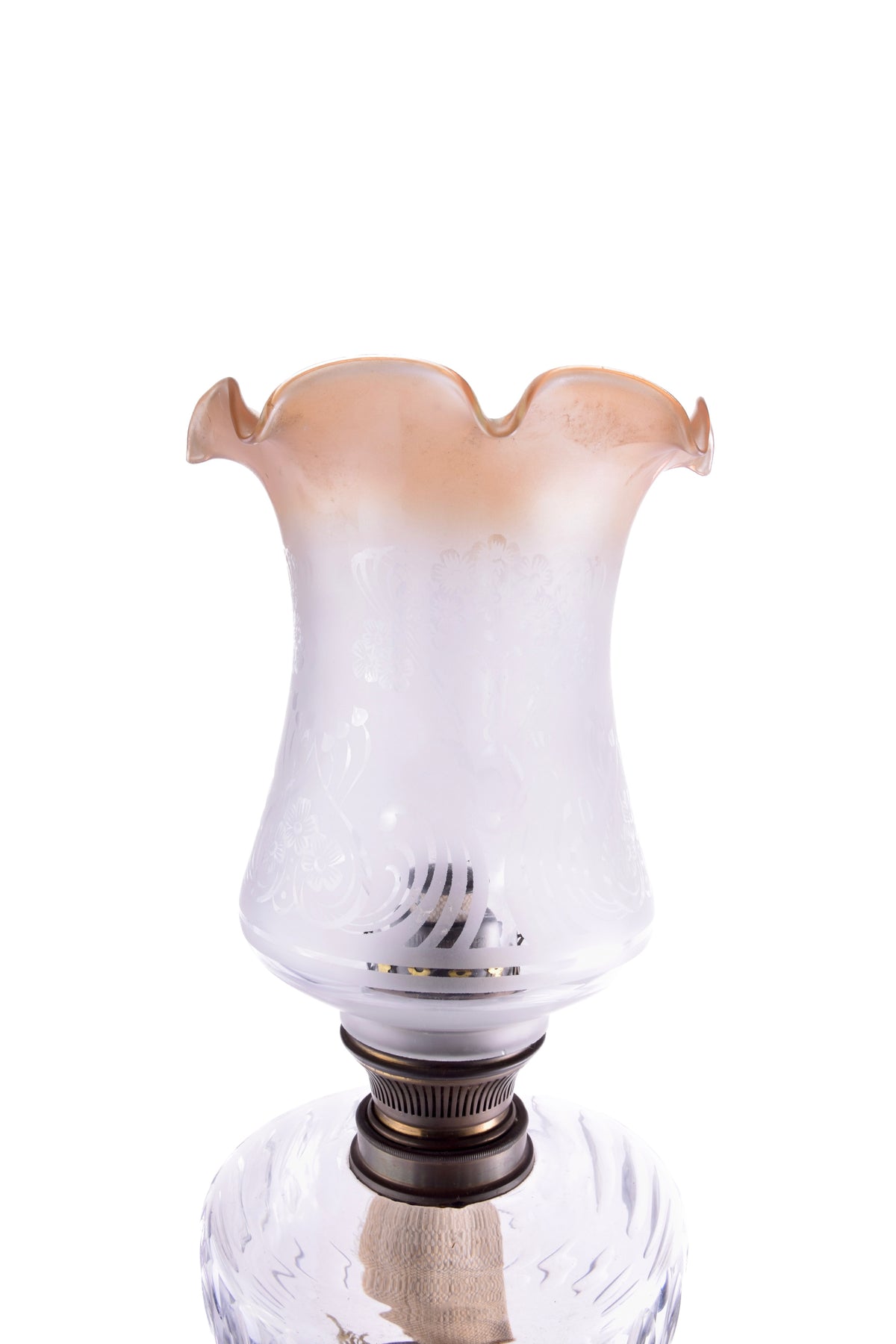 Lampa Naftowa Benzolinowa Belgia z unikatowym palnikiem mosiężna 81 cm