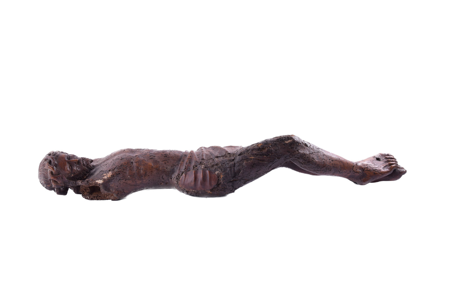 Chrystus Ukrzyżowany Corpus Christi dąb XVII w wys. 80 cm