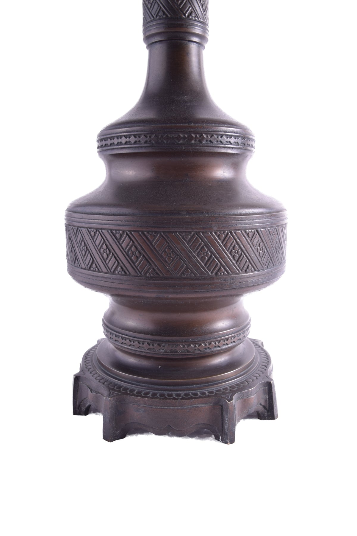 Lampa Naftowa Benzolinowa Belgia z unikatowym palnikiem mosiężna 81 cm