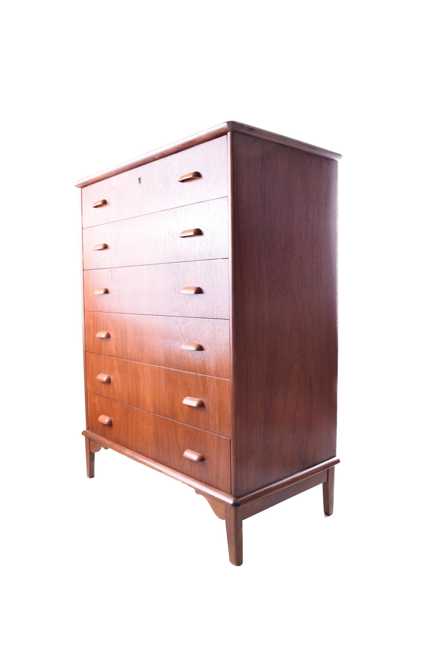 Duńska komoda teak – Danish Modern – lata 60 – 6 szuflad 105x80x42cm