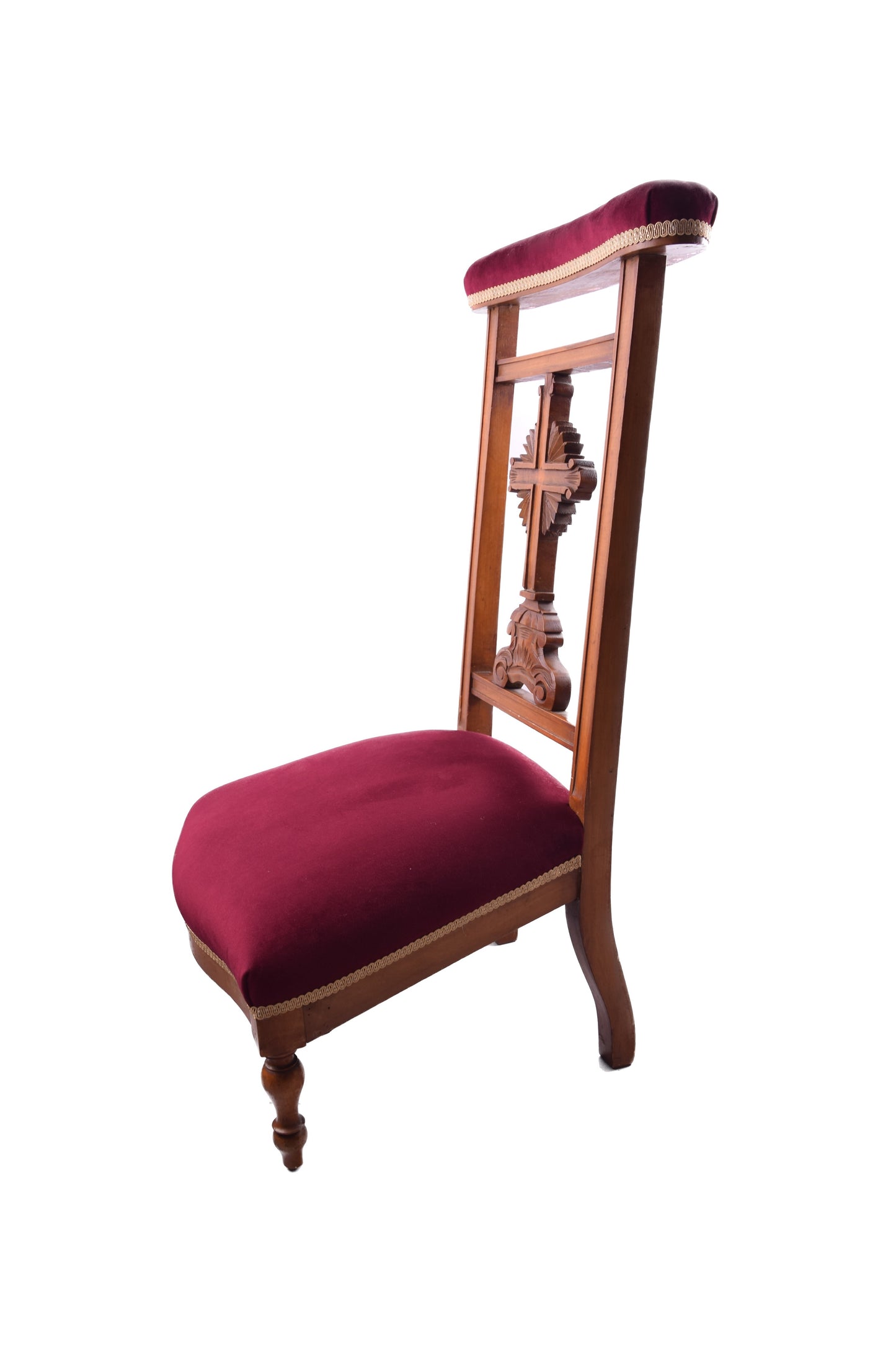 Klęcznik XIX w późny biedermeier wczesny historyzm ok.1845-65 92x45x42cm