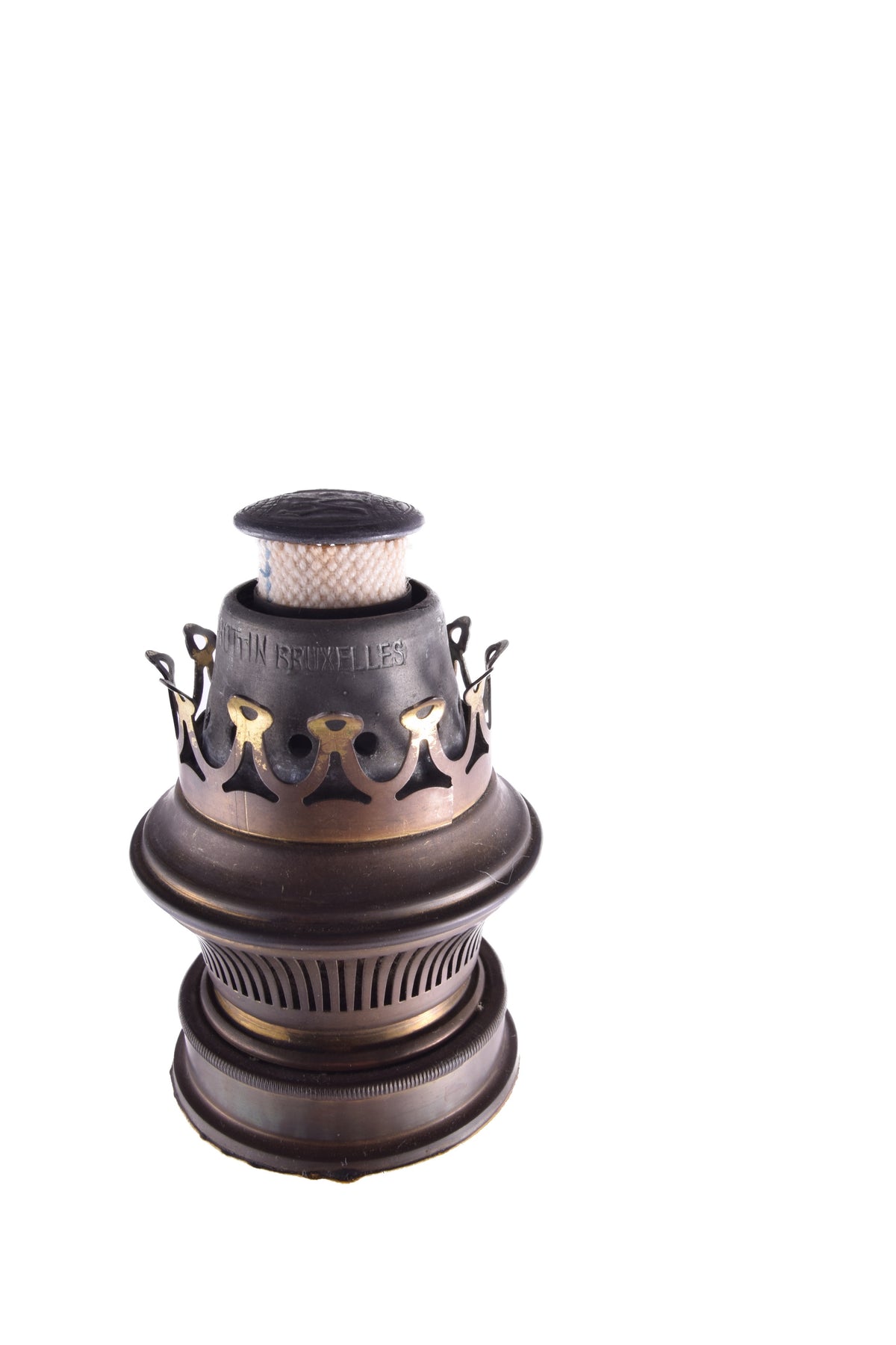 Lampa Naftowa Benzolinowa Belgia z unikatowym palnikiem mosiężna 81 cm