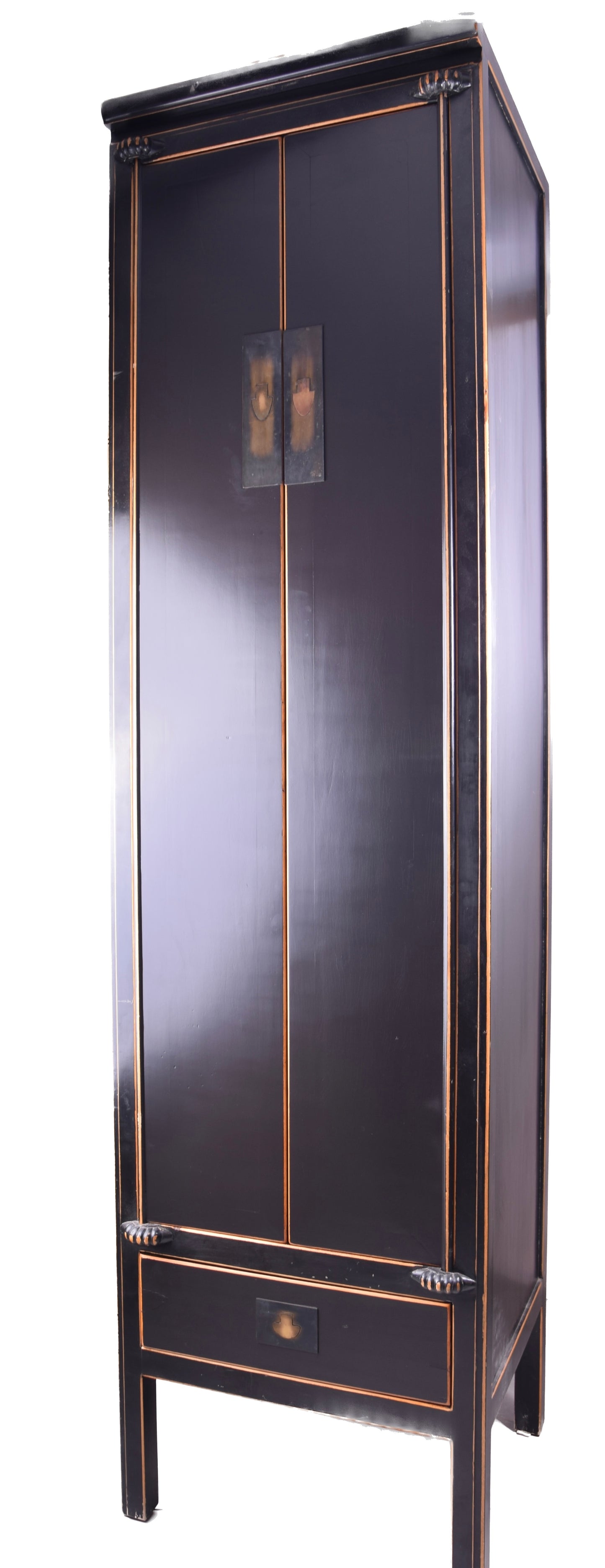Unikatowa Chińska Szafa Smukła Kolonialna 230 cm! Vintage II poł. XX w.