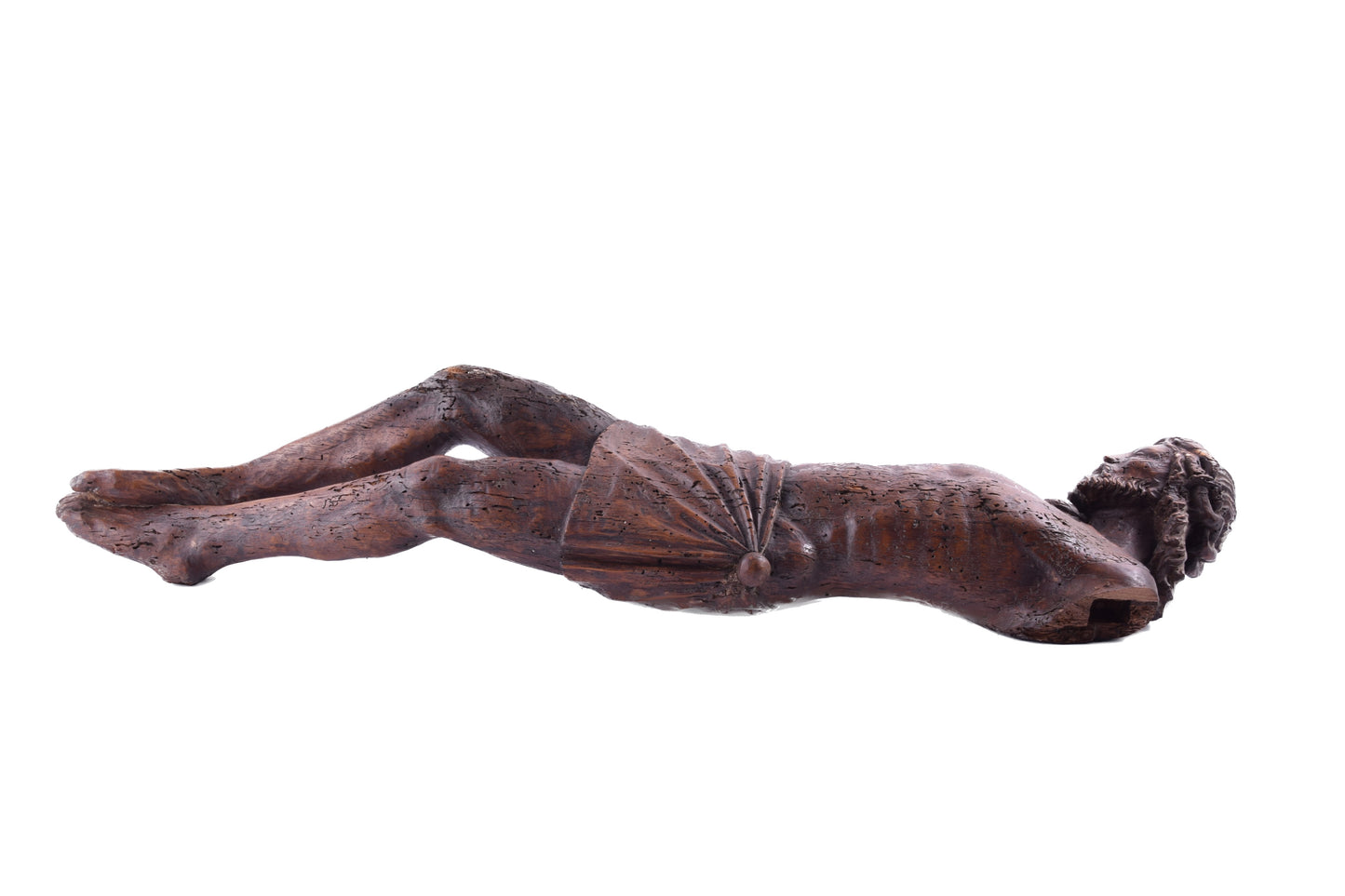 Chrystus Ukrzyżowany Corpus Christi dąb XVII w wys. 80 cm
