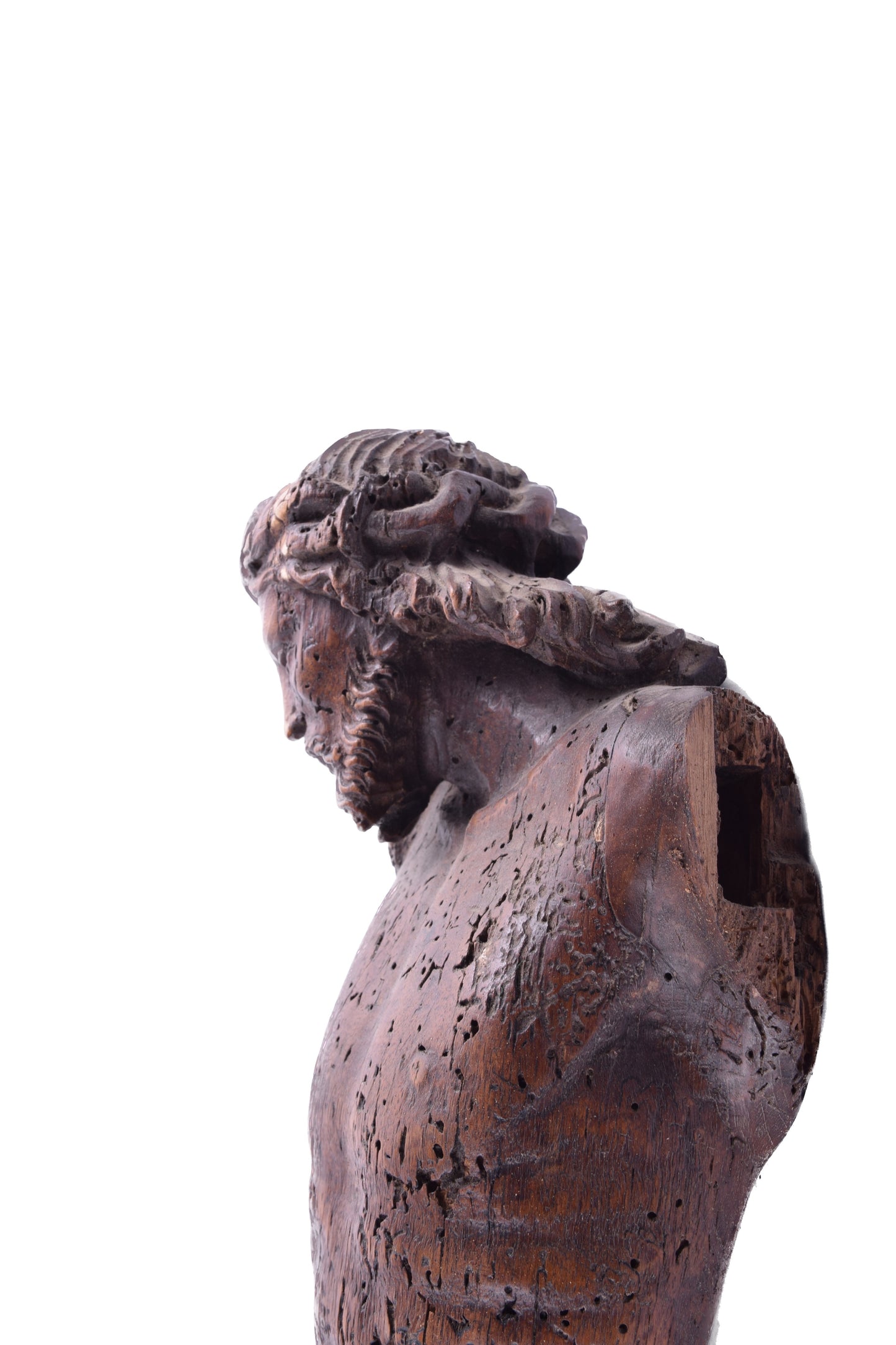 Chrystus Ukrzyżowany Corpus Christi dąb XVII w wys. 80 cm
