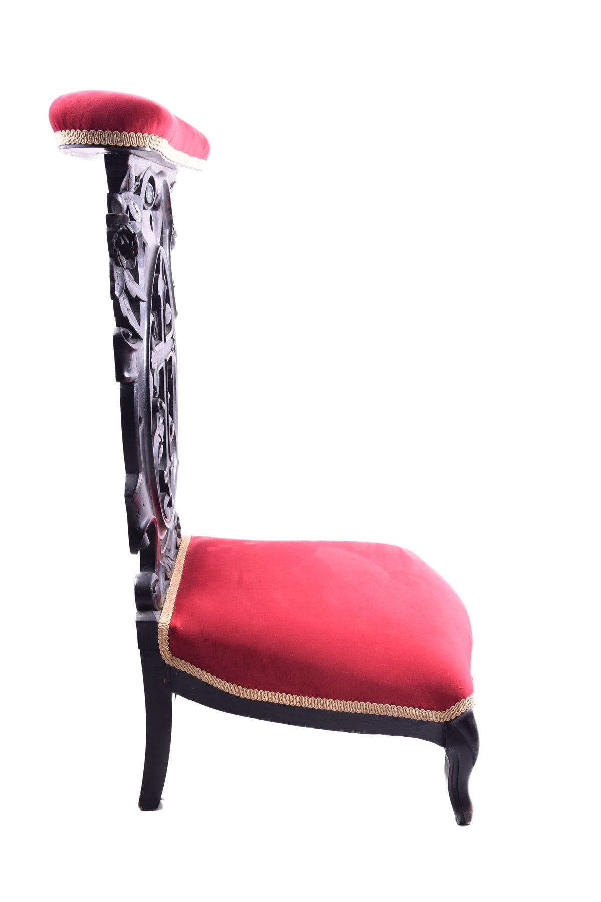 Antyczny Klęcznik z krzyżem Prie-Dieu Koniec XIX w 87x45x45x25 cm