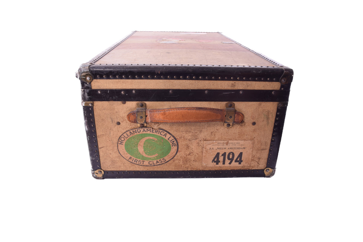 OSHKOSH TRUNKS – AMERYKAŃSKI KUFER TRANSATLANTYCKI – HOLLAND AMERICA LINE – WHITE STAR LINE – I KLASA – POCZ. XX W