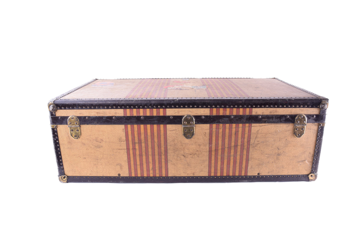 OSHKOSH TRUNKS – AMERYKAŃSKI KUFER TRANSATLANTYCKI – HOLLAND AMERICA LINE – WHITE STAR LINE – I KLASA – POCZ. XX W