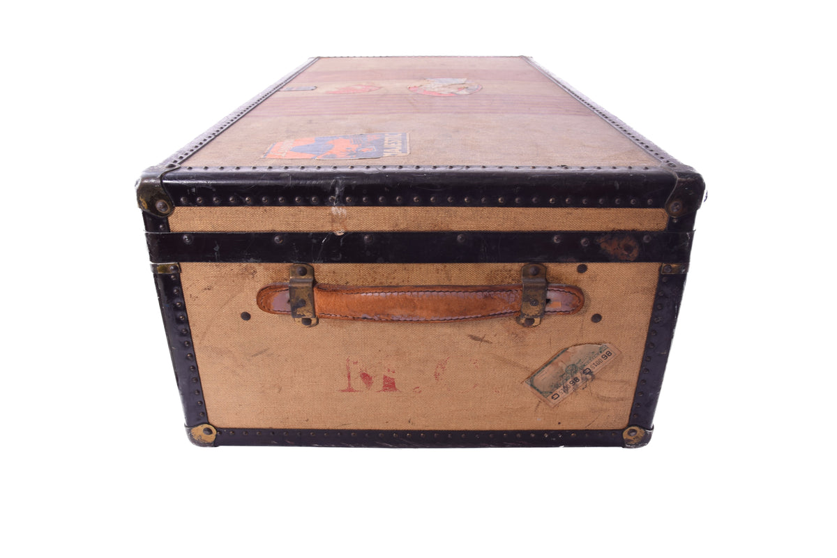 OSHKOSH TRUNKS – AMERYKAŃSKI KUFER TRANSATLANTYCKI – HOLLAND AMERICA LINE – WHITE STAR LINE – I KLASA – POCZ. XX W