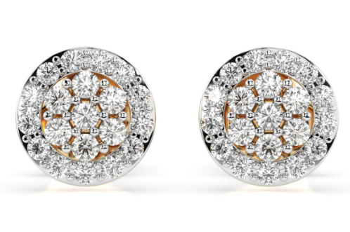 Kolczyki z diamentami w złocie 585 (14k) 0.30 ct – klasyczna elegancja